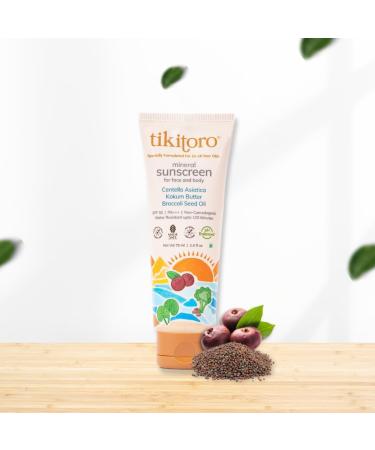 Teens Mineral Sunscreen SPF 30+ | Hydrating & Tanning Protection 100% Vegan Kokum Butter & Zinc Oxide (75 gm - Buy Online on GoSupps.com