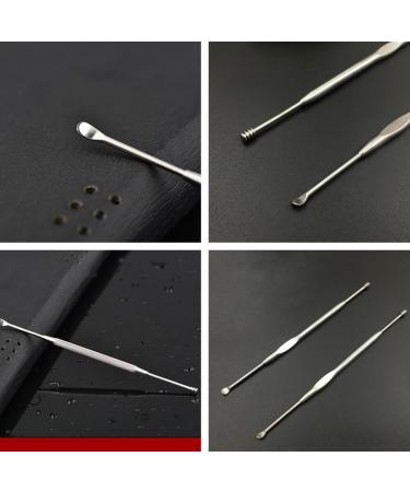 Silver Double-Ended Ear Wax Removal Tool | Stainless Steel Spiral Ear Pick | Multifunctional Ear Care Kit | Portable Earwax Removal Products - Buy Online on GoSupps.com