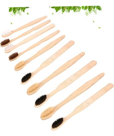 Clispeed 10-Pack Organic Travel Toothbrush Set - Portable & Disposable Toothbrushes for Hotels & On-the-Go | Eco-Friendly Dental Care Accessories - Buy Online on GoSupps.com