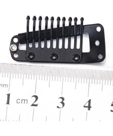 Aeromdale 10-Teeth Wig Clips with Rubber - 20pcs Black Hair Extensions Accessories | Perfect Gift for Friends - International Shipping Available - Buy Online on GoSupps.com