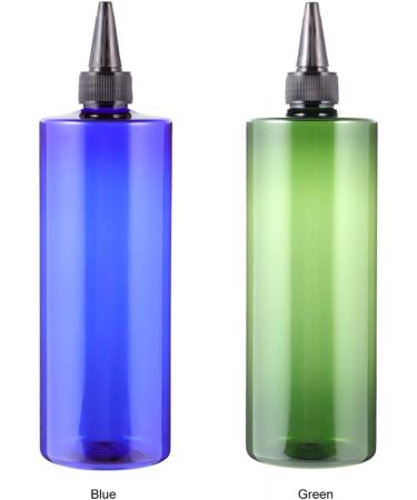 Lurrose 4pcs 500ml Hair Color Bottle Applicator Hair Squeeze Bottles With Twist Top Cap PET Refillable Bottles For Hair Dyeing Salon (Blue Green) - Buy Online on GoSupps.com