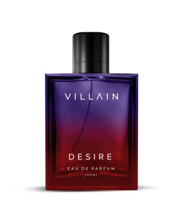 Vil'lain Desire Eau De Parfum Perfume for men with Vanilla Amber and Patchouli | Premium Long Lasting Perfume For Men | Premium Perfume for men | 100 Ml (3.38 Fl Oz)