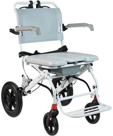 Wheelchair for Outdoor Ultralight Transport Wheelchair Aluminium Alloy Wheelchair with Adjustable Pedal and Handbrake for Adults Wheel Chair