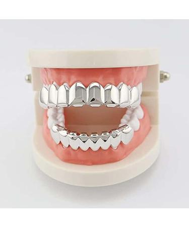 Qiwenr Jewelry Party Teeth Hip Hop Style Tooth Hip Hop Tooth Cap Tooth Silver - Buy Online on GoSupps.com