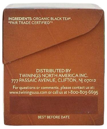 Buy Twinings 100% Organic Black Tea Breakfast Blend - 20 Tea Bags (1.41 oz) - Premium Quality - Buy Online on GoSupps.com