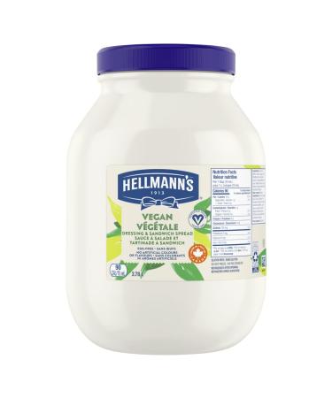 Hellmann's Egg Free Vegan Mayonnaise No Artificial Colors Or Flavors Gluten Free 3.78 L