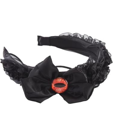 TQUXNGA Evil Eyes Headband For Women Pleated Headband Black a Headband Gothic Headband Goth Headpiece Punk Headband - Buy Online on GoSupps.com