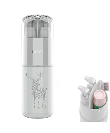 Meiyijia travel water cup set toothbrush etuis toothbrush mug with 2*45ml lottery dispenser soap dispenser comb mirror suitable for camping travel business trips school (gray) - Buy Online on GoSupps.com
