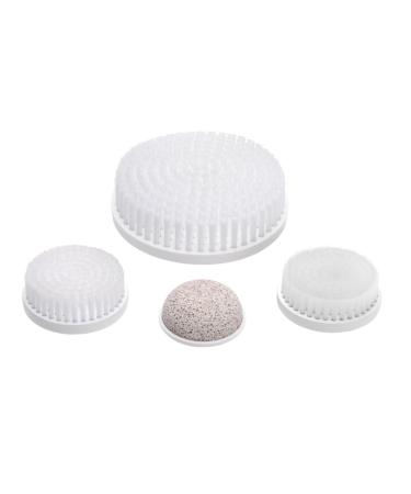 Skin Cleansing System Facial Brush & Body Care Kit for Women & Men - 4 Heads, Water-Resistant, Blue - Buy Online on GoSupps.com