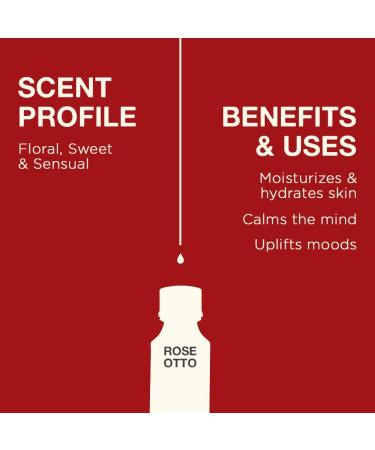 Pure Rose Otto Essential Oil - 10ml for Aromatherapy, Bath Bombs, Soaps & Candles - Buy Online on GoSupps.com