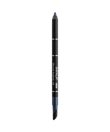 IMPALA | Waterproof Eyeliner with Silicone Matte Gray Color No. 03 | Defined Line or Smudged Effect | Easy-to-Apply Creamy Texture | Intense Long-Lasting and Water-Resistant Color 03 Grey Matte