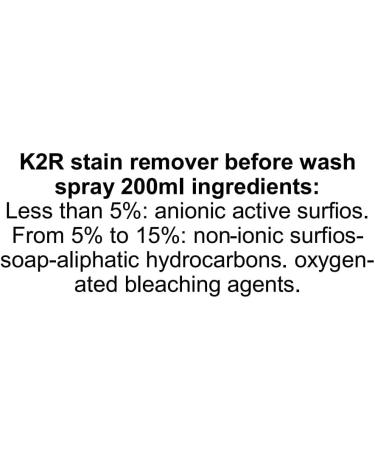 K2R Before Wash Stain Remover Spray 200ml - Pack of 2 - Buy Online on GoSupps.com