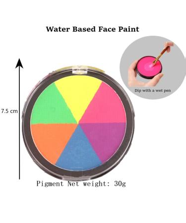 Buy Karlor UV Neon Fluorescent Aqua Face Paint 30g - Professional Water-Based Makeup for Adults & Kids | Perfect for Halloween Carnival & Cosplay - Buy Online on GoSupps.com