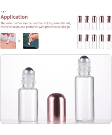 FRCOLOR 10pcs Mini Perfume Roller Bottles - Rose Gold Aromatherapy Diffuser 3ml for Halloween Costumes | Essential Oil Travel Set - Buy Online on GoSupps.com