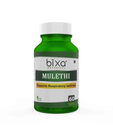 Sheltr Mulethi Extract (Licorice Root Glycyrrhiza Glabra) 25% Glycyrrhizin | Supports Respiratory Wellness | 60 Veg Capsules (450mg) 200 Gm