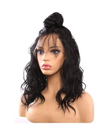Premium Long Black Curly Wavy Brazilian Synthetic Wig for Women - Perfect for 50s 60s 70s 80s Cosplay - Buy Online on GoSupps.com