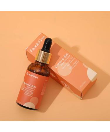 Buy Face&Firm 20% Vitamin C Face Serum - Anti-Aging with Vitamin E Ferulic Acid & Hyaluronic Acid - Maximum Potency for Youthful Skin - 1fl.oz/30ml - Shop Internationally - Buy Online on GoSupps.com