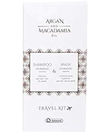 Biacr Argan and Macadamia Travel Kit 100ml Hydrating Shampoo and 100ml Hydrating Mask 200 ml
