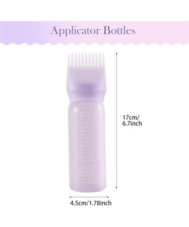 GYTFOG Hair Oil Applicator Bottle Set - 3 PCS Color Oil Comb Tool for Scalp Treatment - 120 Ml Essential Bottle with Comb and Graduated Scale - Buy Online on GoSupps.com