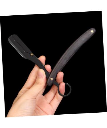 Beavorty Folding Knife Holder & Chestnut Razor Holder for Men | Stainless Steel Manual Razors with Wooden Handle - Buy Online on GoSupps.com