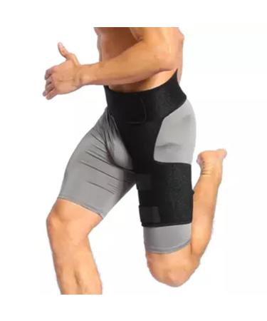 Layhou Adjustable Groin Support Bandage - Thigh Compression Brace for Athletic Injury Prevention and Pain Relief - Buy Online on GoSupps.com