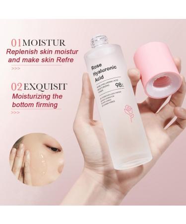 Rose Toner for Face Rose Water for Face with 98% Rose & Hyaluronic Acid Moisturizing Toner Vegan Rose Water for Women Korean Toner Skincare Nourishing - Buy Online on GoSupps.com