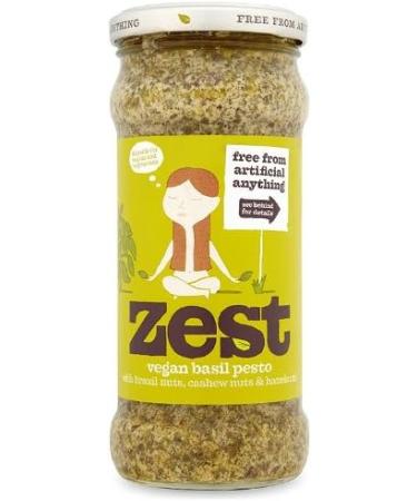 Zest Basil Vegan Pesto 340g - Authentic Italian Flavor - Pack of 1 - Buy Online on GoSupps.com