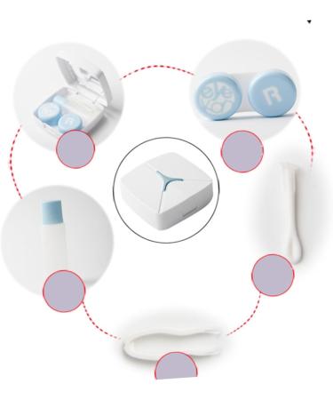 Gleavi 1 Set Lentil Container LINENETUI-KIT Lens Case & Holder for Contact Lenses Organized Storage Box with Mirror International Shipping Available - Buy Online on GoSupps.com