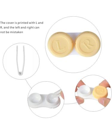 FEISIDUNWSF Portable 2-Piece Contact Lens Case with Mirror - Travel-Friendly Contact Lens Holder & Container - Buy Online on GoSupps.com