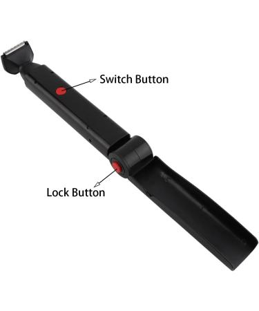 Wireless Foldable Body Hair Cutter - Ergonomic Back Hair Remover & Razor for Full Body Grooming - Buy Online on GoSupps.com
