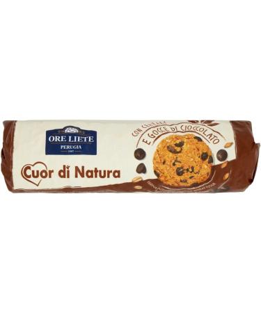 Set of 12 Biscotti Cereali Cioccolato Ore Liete 250 g + Gran Cereale 230 g Biscuits with cereals and chocolate Packed in a tube + 1 packet of free Felce Azzurra talc sachet of 100 g - Buy Online on GoSupps.com