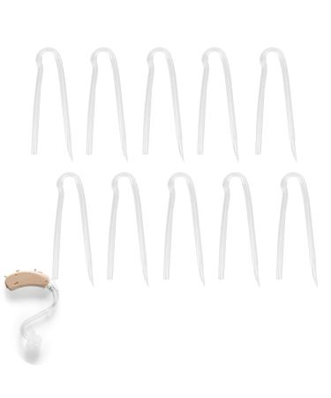 10pcs Hearing Aid Tubes Lightweight Hearing Aid Tubes NHS Suitable for Most Hearing Aids Tubes Flexible Hearing Aid Tubing Replacement Professional Hearing Aid Supplies for Seniors(3.1 * 2.0mm)