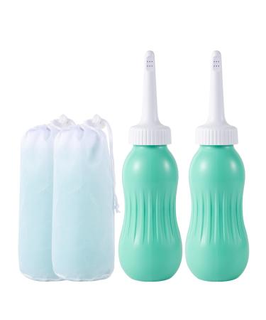 OFFO Perineal Bottle for Postpartum Essentials 17OZ (500ML) Labor and Delivery Essentials for Feminine Hygiene Care Perineal Cleansing After Birth Green 2Pcs Green(500ml) 2.0