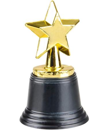 Bedwina Star Trophy Awards - Pack of 12 Bulk - 4.5 Inch Gold Trophies for Kids & Adults - Perfect for Party Favors, Props, Rewards, Competitions - Buy Online on GoSupps.com