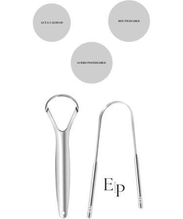Stainless Steel Tongue Cleaner & Scraper - Ultimate Oral Hygiene Tool for Fresh Breath - Effective Mucosal Cleaning - Buy Online on GoSupps.com