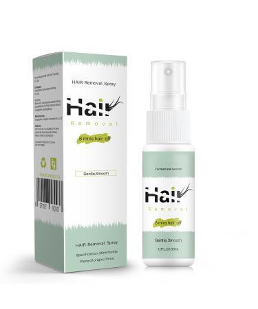 Hair Removal Spray for Men Mild Painless Facial Hair Removal for Women Hair Remover Cream for Underarm Arm Leg Bikini Areas Depilatories Product 30ml
