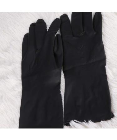 FRCOLOR 2 Pairs Hair Dye Gloves Black Hair Coloring Gloves Reusable Rubber Salon Gloves for Home Cleaning Hair Dye Salon Highlighting- Large - Buy Online on GoSupps.com
