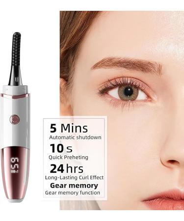 Buy Heated Eyelash Curlers - Fast 10s Heat Up 24H Long Lasting Rechargeable Electric Curler with 4 Modes & LED Display | Shop Internationally - Buy Online on GoSupps.com
