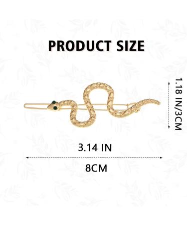 JONKY Snake Hair Clip - Vintage Gold Barrette for Stylish Women and Girls - Buy Online on GoSupps.com