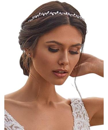Yean Rhinestones Headbands for Women Wedding Bridal Headpiece Crystal Flower Tiaras Headband Bridal Tiara Wedding Accessories - Buy Online on GoSupps.com