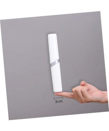 Goohochy Travel Toothbrush Holder Set | Portable Storage Box & Protective Case for Toothbrushes - White - Buy Online on GoSupps.com