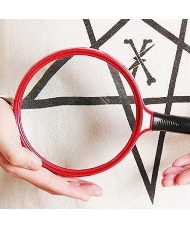 Magnifying Glasses Educational Hobby Magnifiers Large Field of View 140Mm Large Mirror Optical Lens High-Definition Handheld Reading Magnifying Glass Rubber Handle Comfortable to The Touch - Buy Online on GoSupps.com