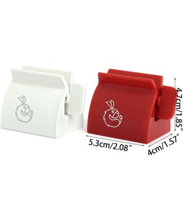 Toothpaste Squeezer Device Multifunctional Dispenser Holder Cleanser Clip Manual Lazy Tube Tool Press Bathroom Toothpaste Squeezer Clip Red - Buy Online on GoSupps.com