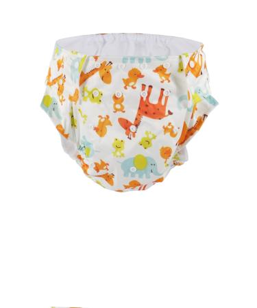 Cutieplusu adult fabric diaper washable pocket diaper cover adjustable reusably reusable breathable leak -proof - cute giraffe - Buy Online on GoSupps.com