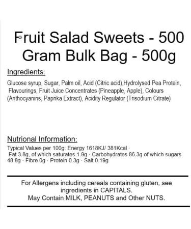 Fruit Salad 500g Bag - Buy Online on GoSupps.com