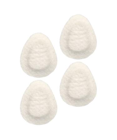 Healeved 2 Pairs Felt Forefoot Pad Metatarsal Cushion of Foot Cushions for Women Ball of Foot Pads Metatarsal Support Gel Feet Support Pad Felt Foot Pads Non-Slip Stickers Miss White Insole