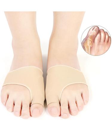 Toe Splint and Bunion Relief Protector Sleeves Kit Silicone Bunion Straightener Hallux Valgus Corrector Foot Care Pain L