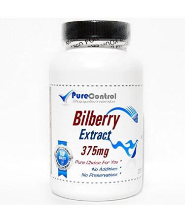 Bilberry Extract 375mg // 200 Capsules // Pure // by PureControl Supplements