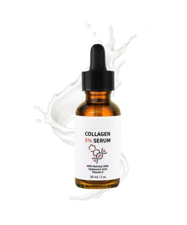 5% Collagen Serum Anti Aging Serum for Women with Collagen and Matrixyl 3000 Skin Tightening Helps Lift Plump & Firm Sagging Skin for Face 1 Fl Oz