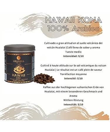 Granell Cafes - Exotic Collection | Coffee Premium - Gourmet Coffee | Kopi Luwak Jamaica Blue Mountain Hawaii Kona - 3 Units - Gourmet Coffee Beans Coffee Bean Box - Coffee Gift Box - Buy Online on GoSupps.com